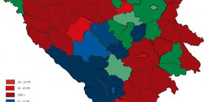 La bosnie religion de la carte