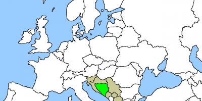 Carte de la Bosnie emplacement sur 
